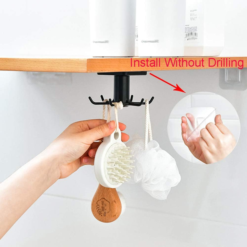 2pcs Under Cabinet Kitchen Utensil Rack