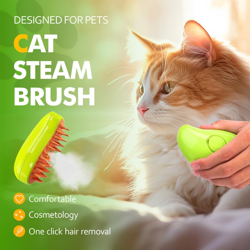 3in1 Steamy Cat Brush