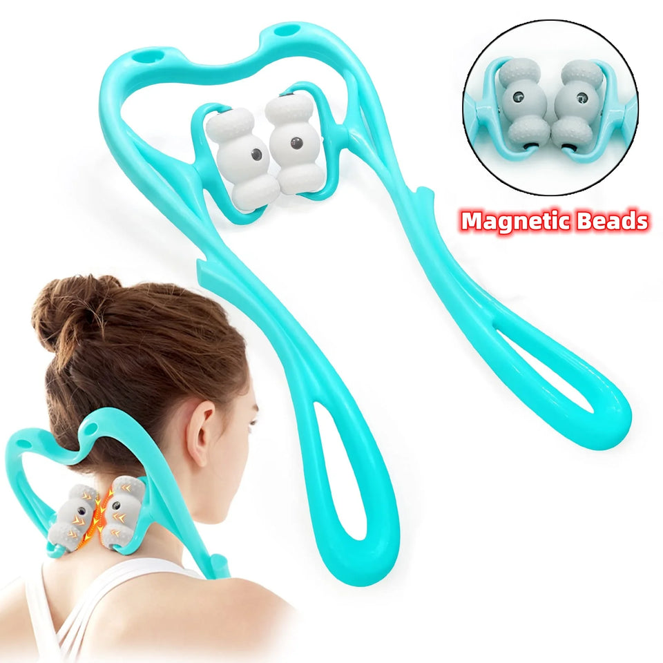 NECK MASSAGER FOR PAIN RELIEF DEEP TISSUE 360 DEGREE